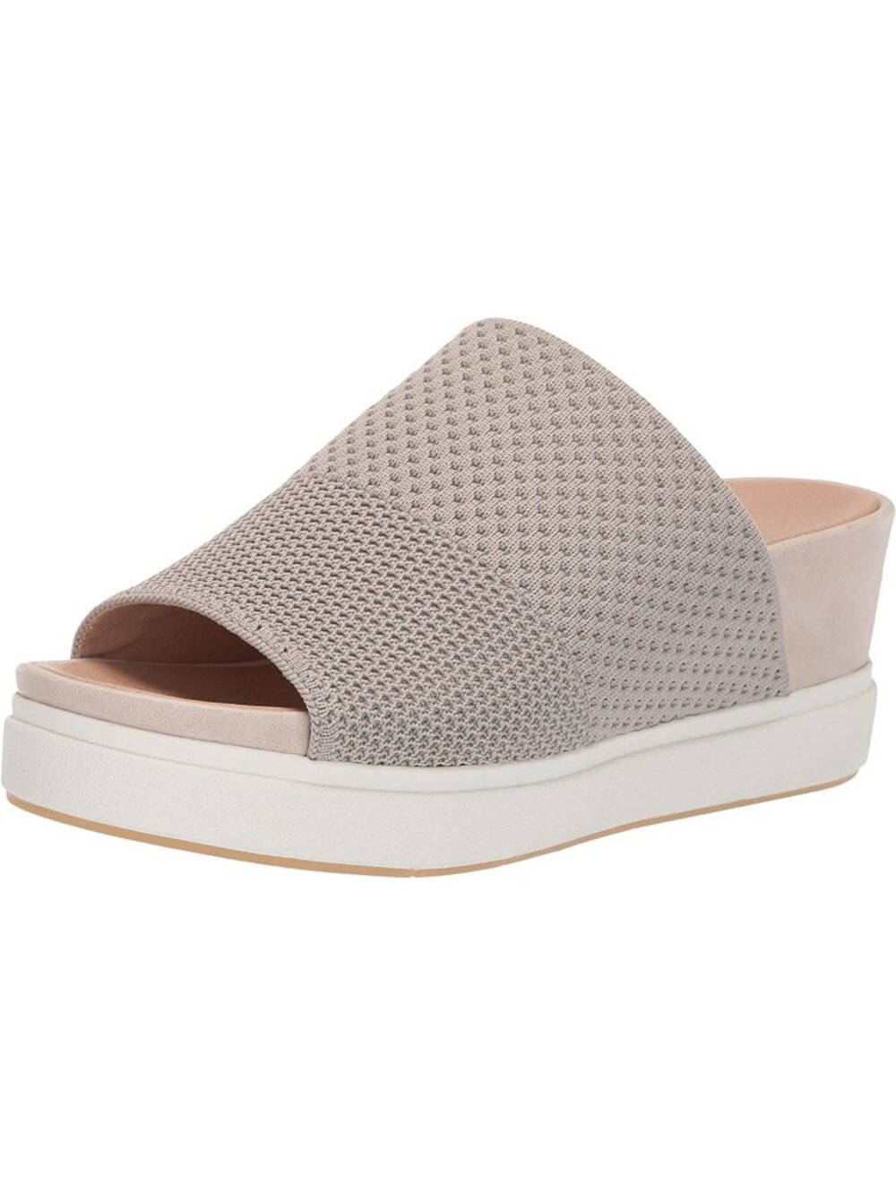 D'Scholls Women's Oyster Mesh Knit Sonia Open Toe Platform Slide Sandals Sz 7.5M - Picture 3 of 16